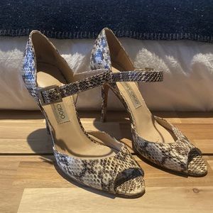 Jimmy Choo snakeskin heels